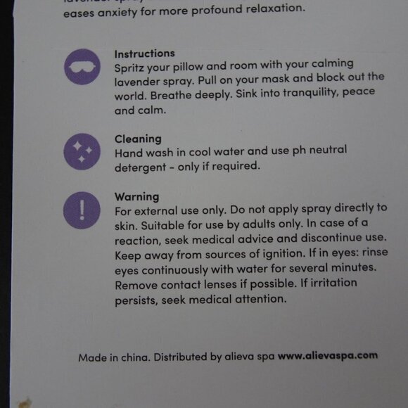 Cashmere Sleep Mask + Lavender Spray Set - Picture 6 of 6